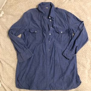 JCrew Blue Chambray Button Down Shirt
